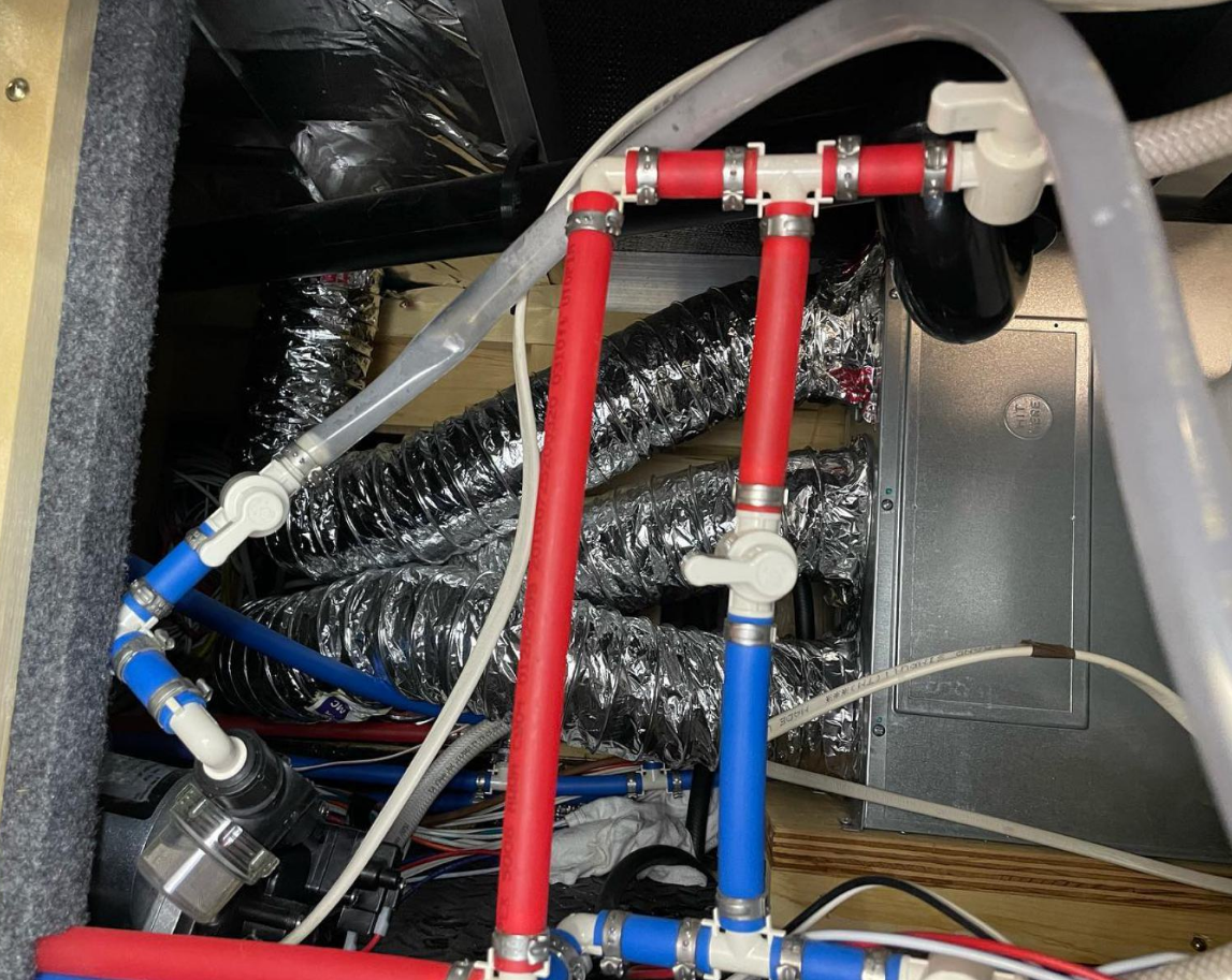 Apex RV Repair technician working on an RV in Gainesville